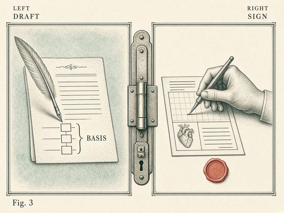 Figure 3. A draft cannot enter the chart until a clinician signs.